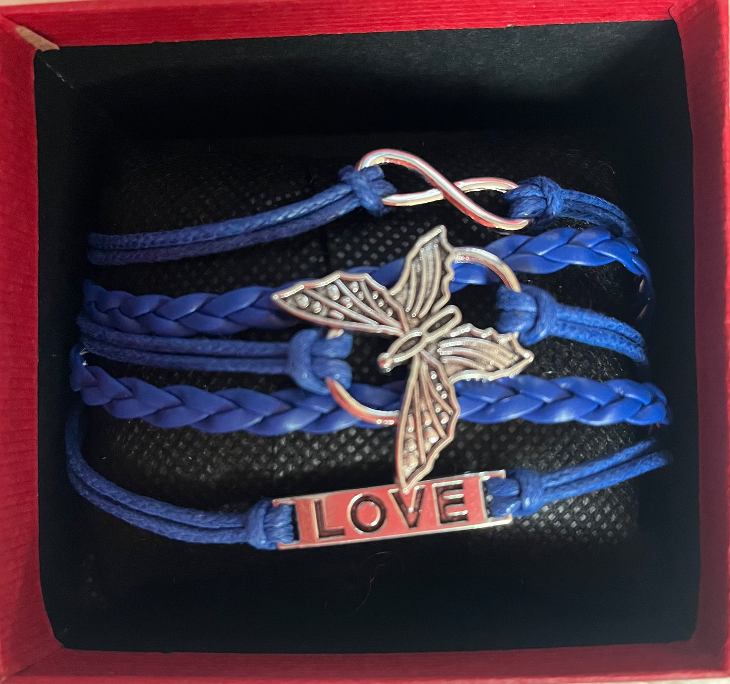 5 strand leather bracelet jewellery