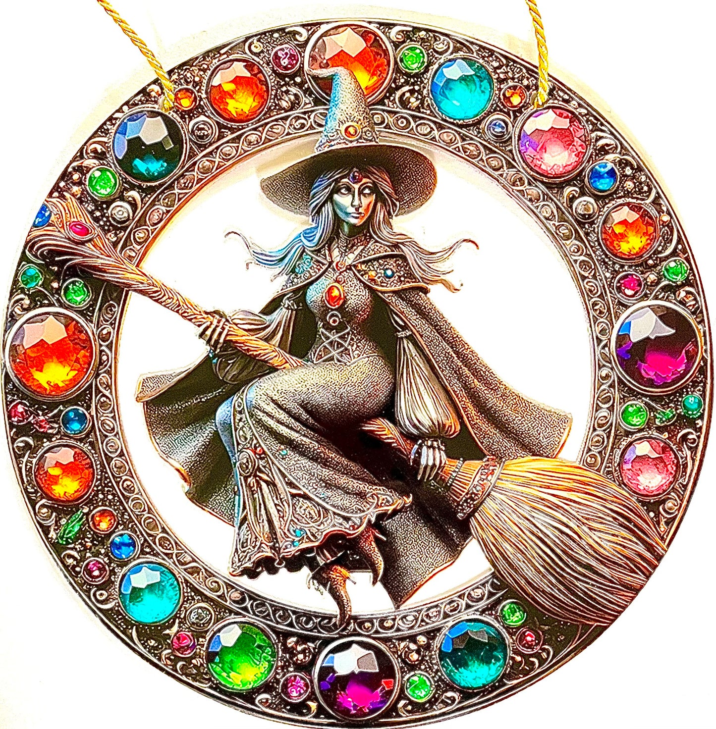 Witch - suncatcher multi coloured