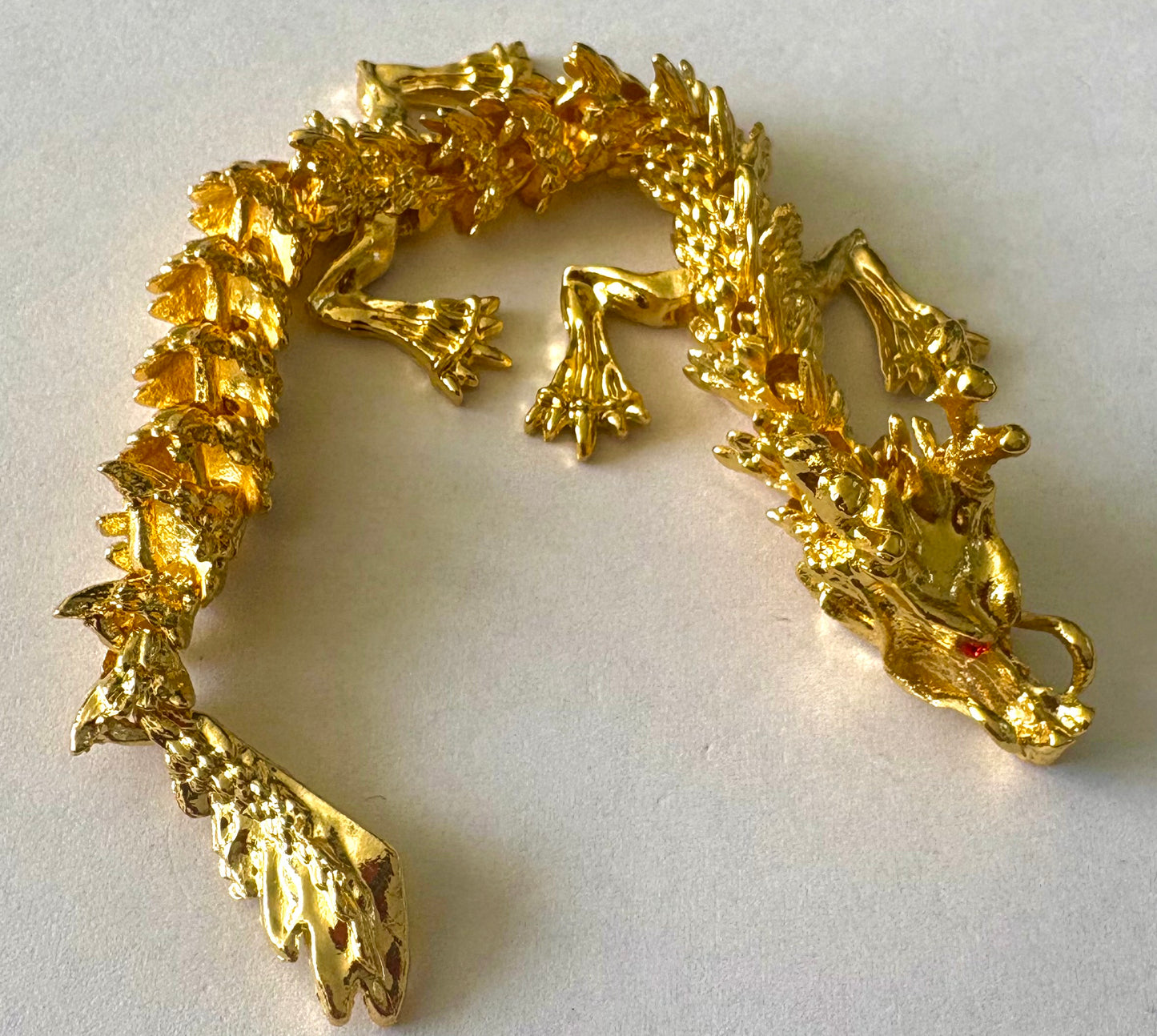 Dragon - metallic gold coloured