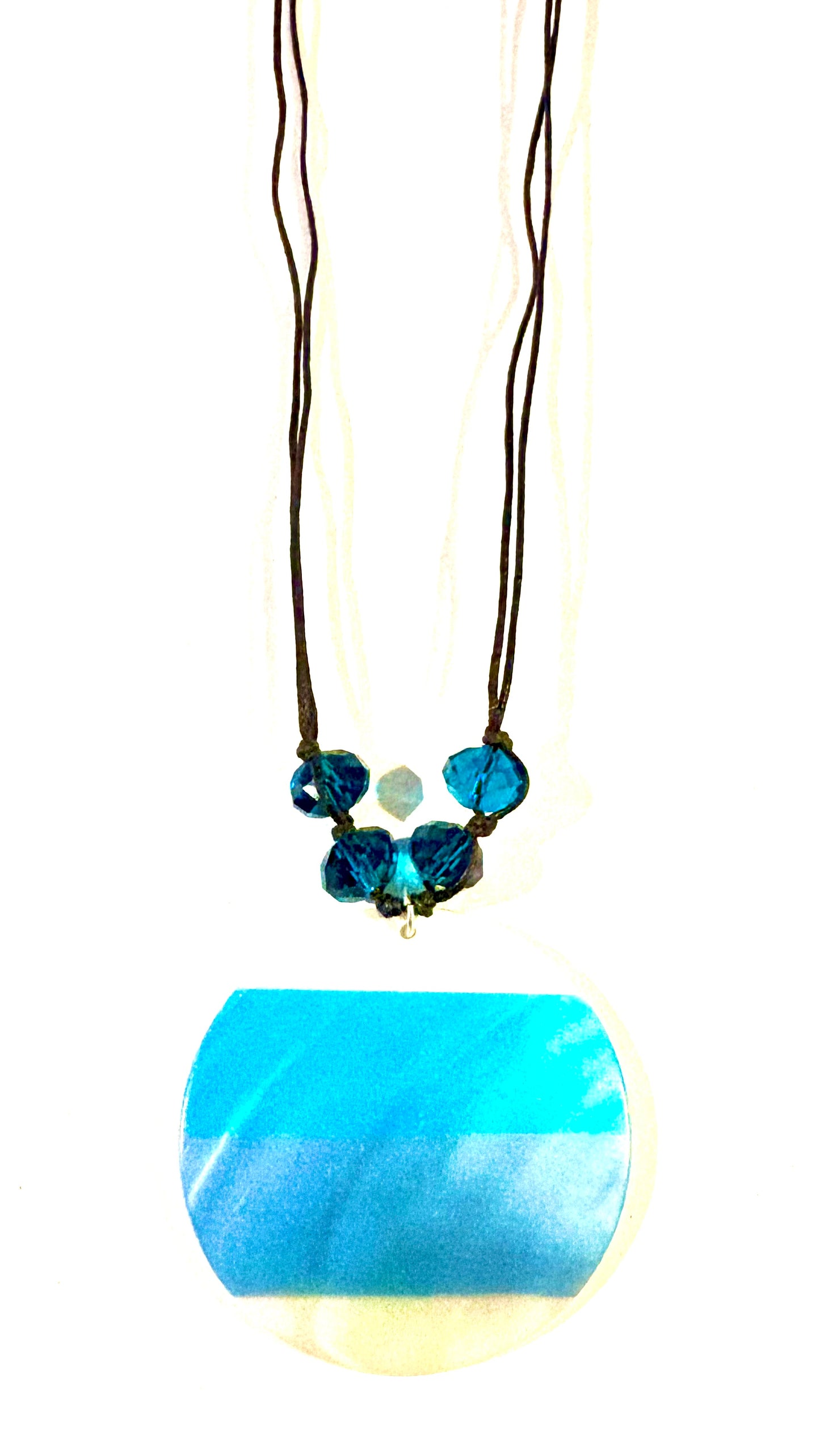 Necklace - blue/white style 51