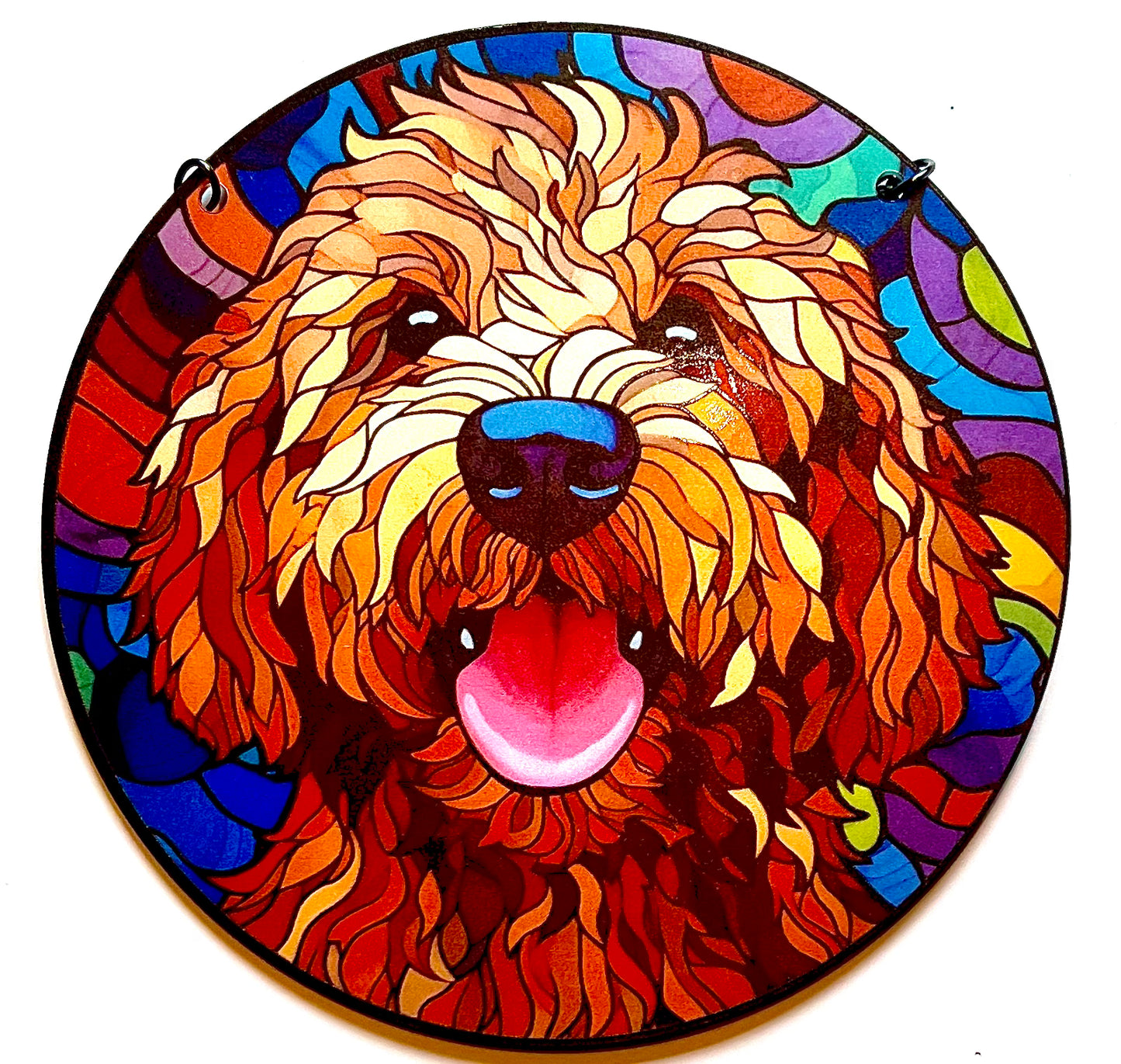 Dog suncatcher - Cockapoo (golden)