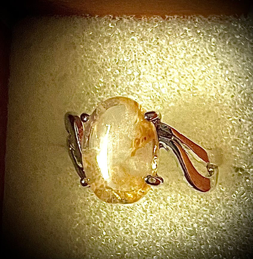Ring - smoky quartz. Size S