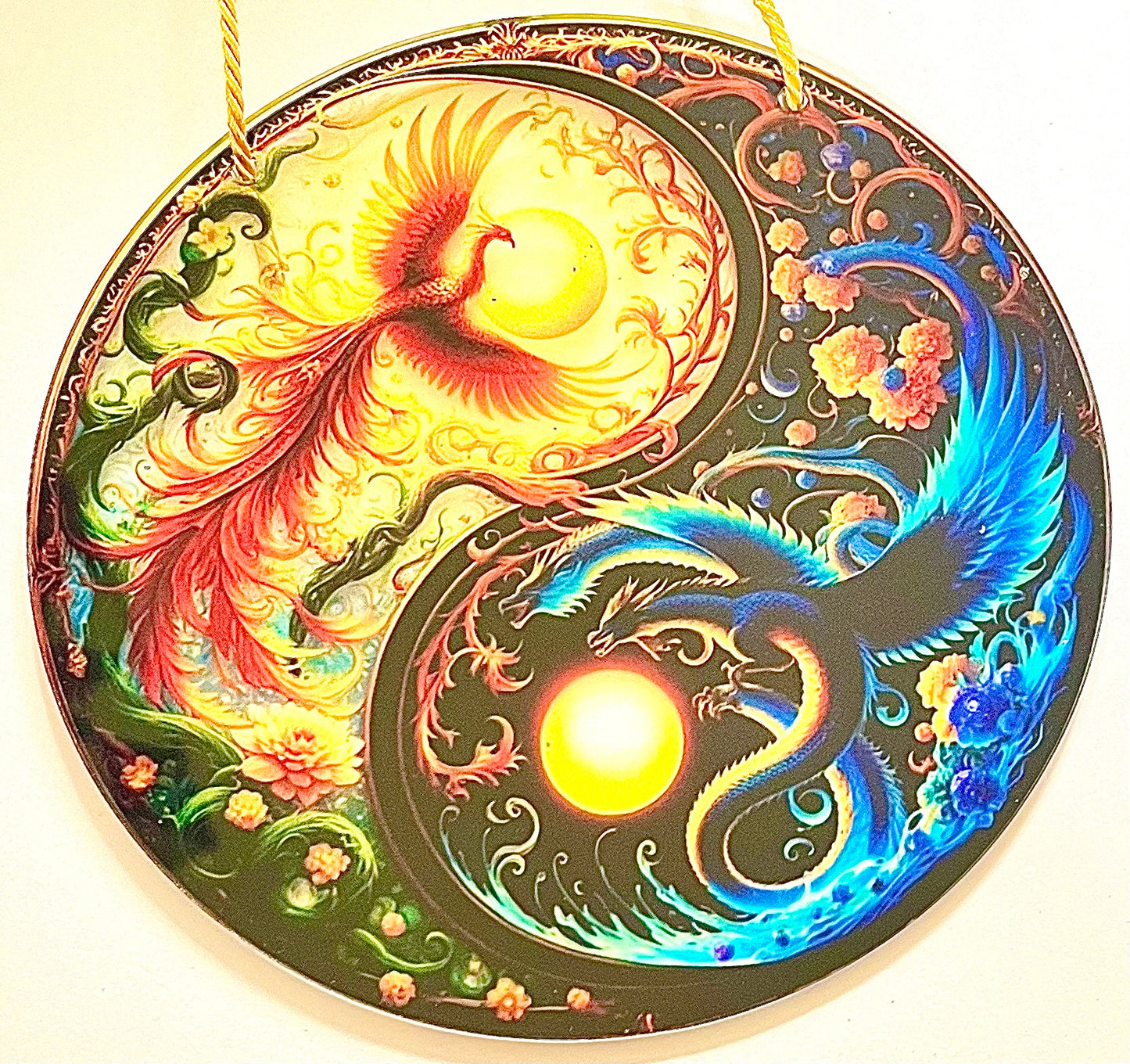 Yin/yang Phoenix - Suncatcher