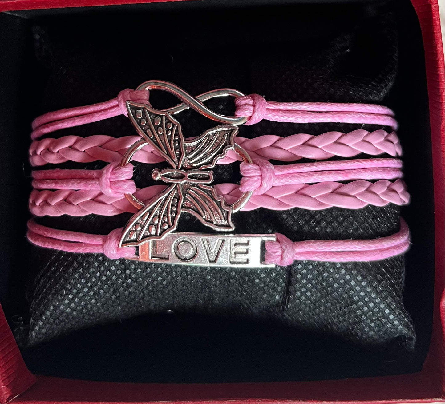 5 strand leather bracelet jewellery