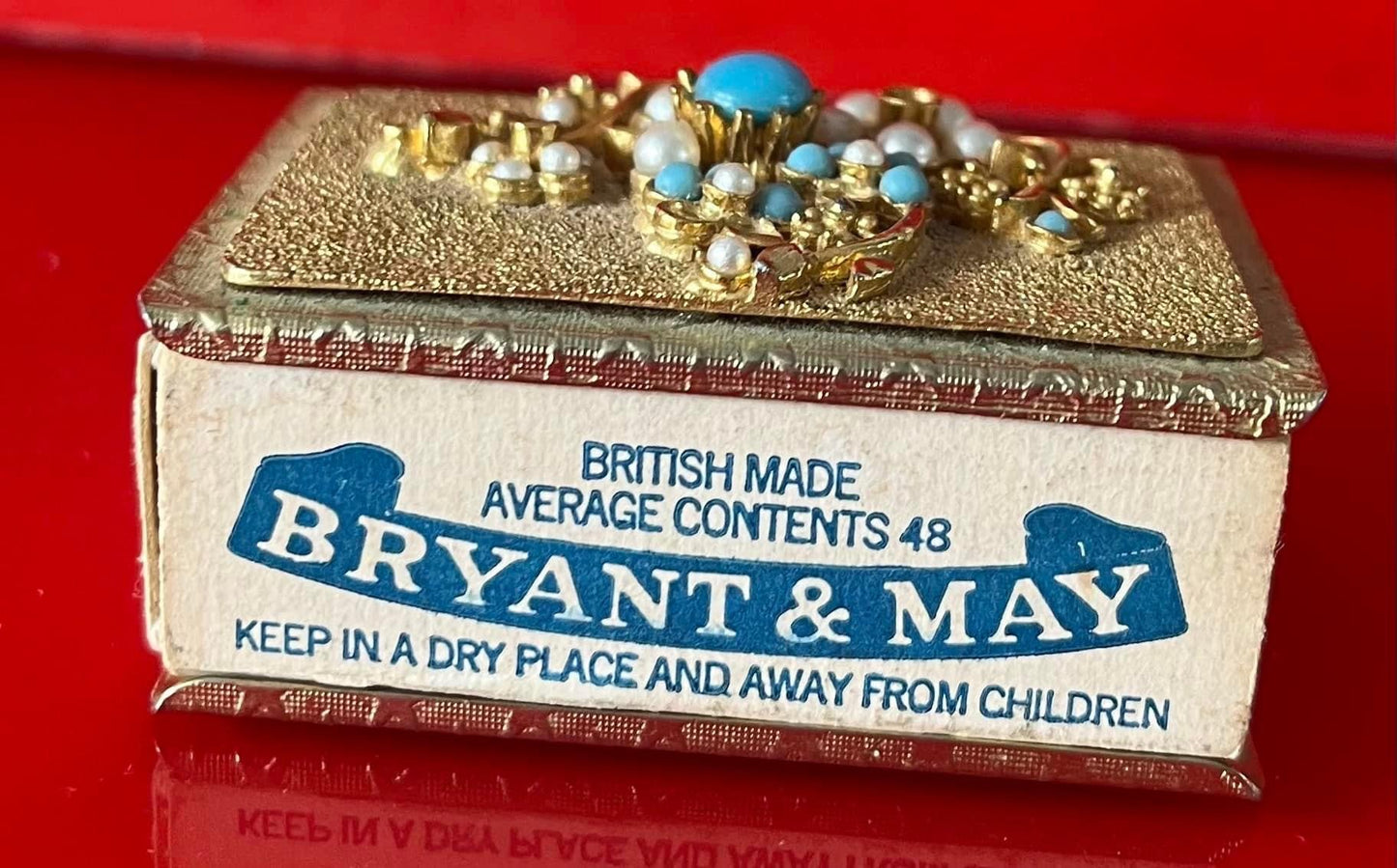 Vintage matchbox holder