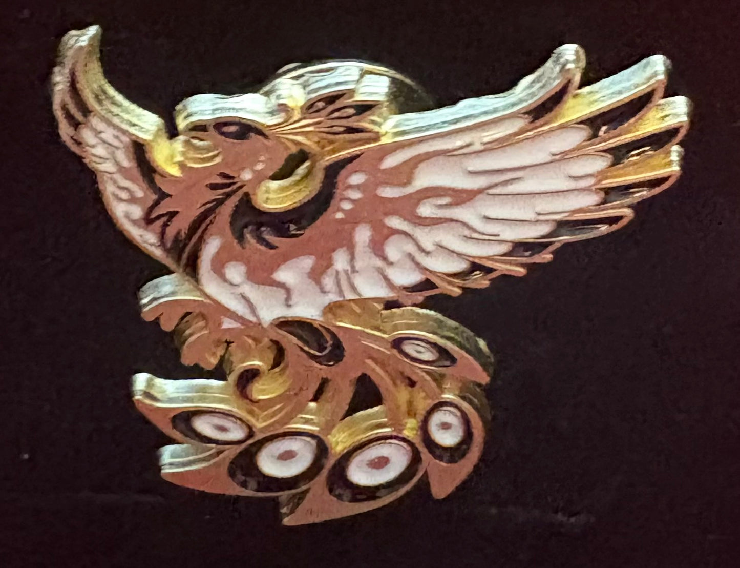 Phoenix - pin badge. ( white)