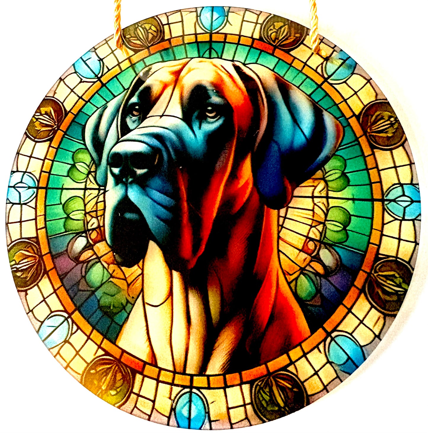 Dog Suncatcher - Great Dane beige