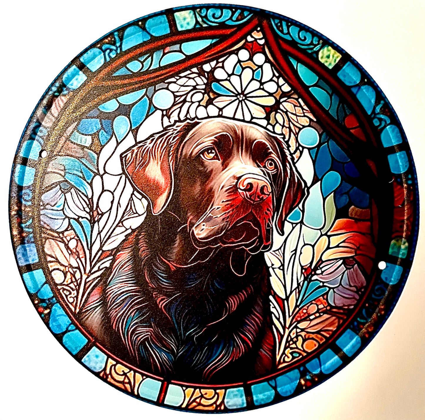 Dog tinplate sign - Labrador (brown)