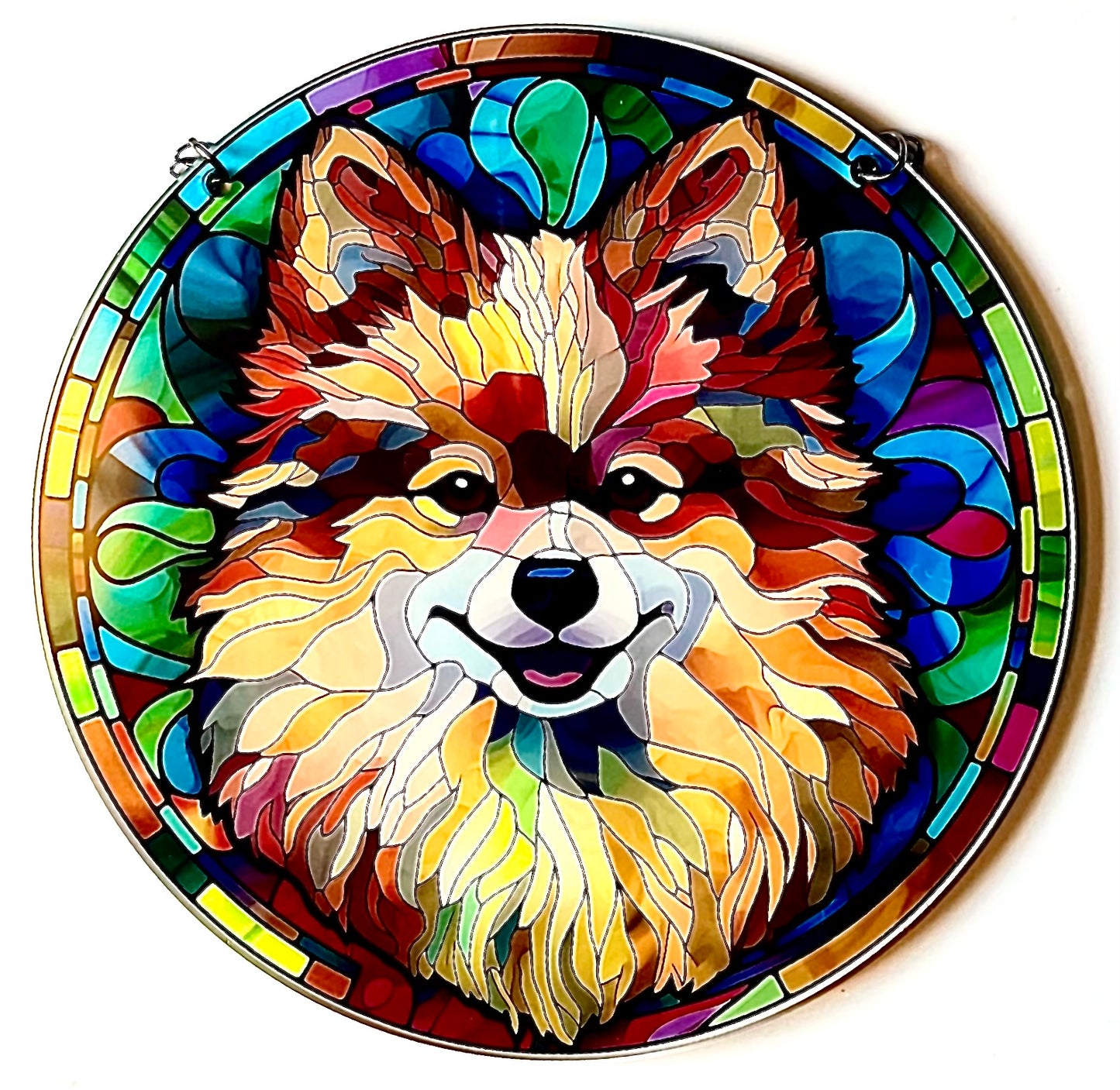Dog suncatcher - Pomeranian (beige)