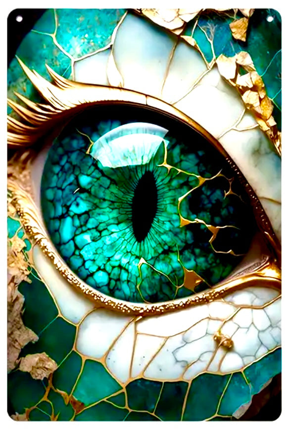 Dragon eye suncatcher - green