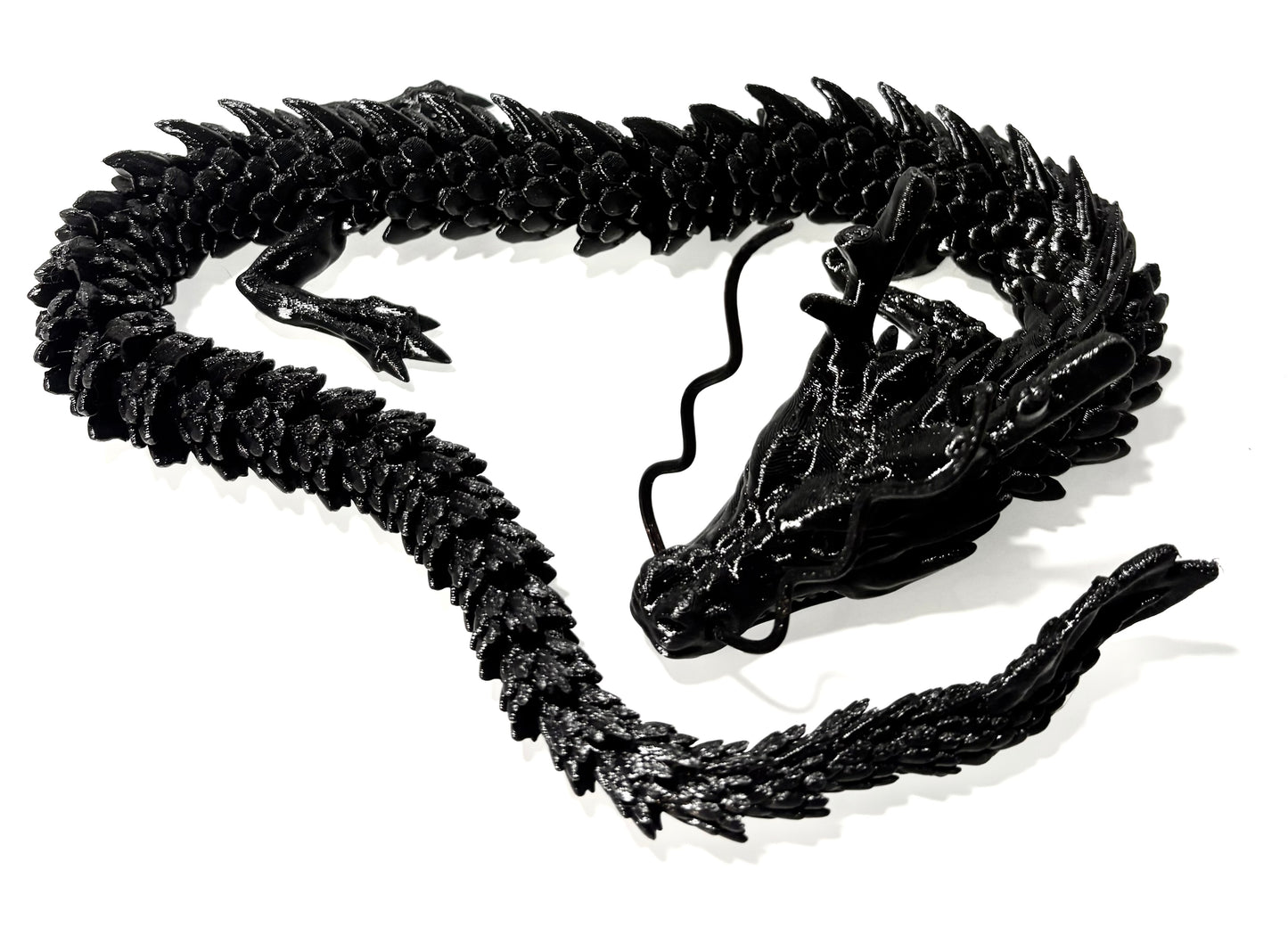 3D printed large Dragon - black