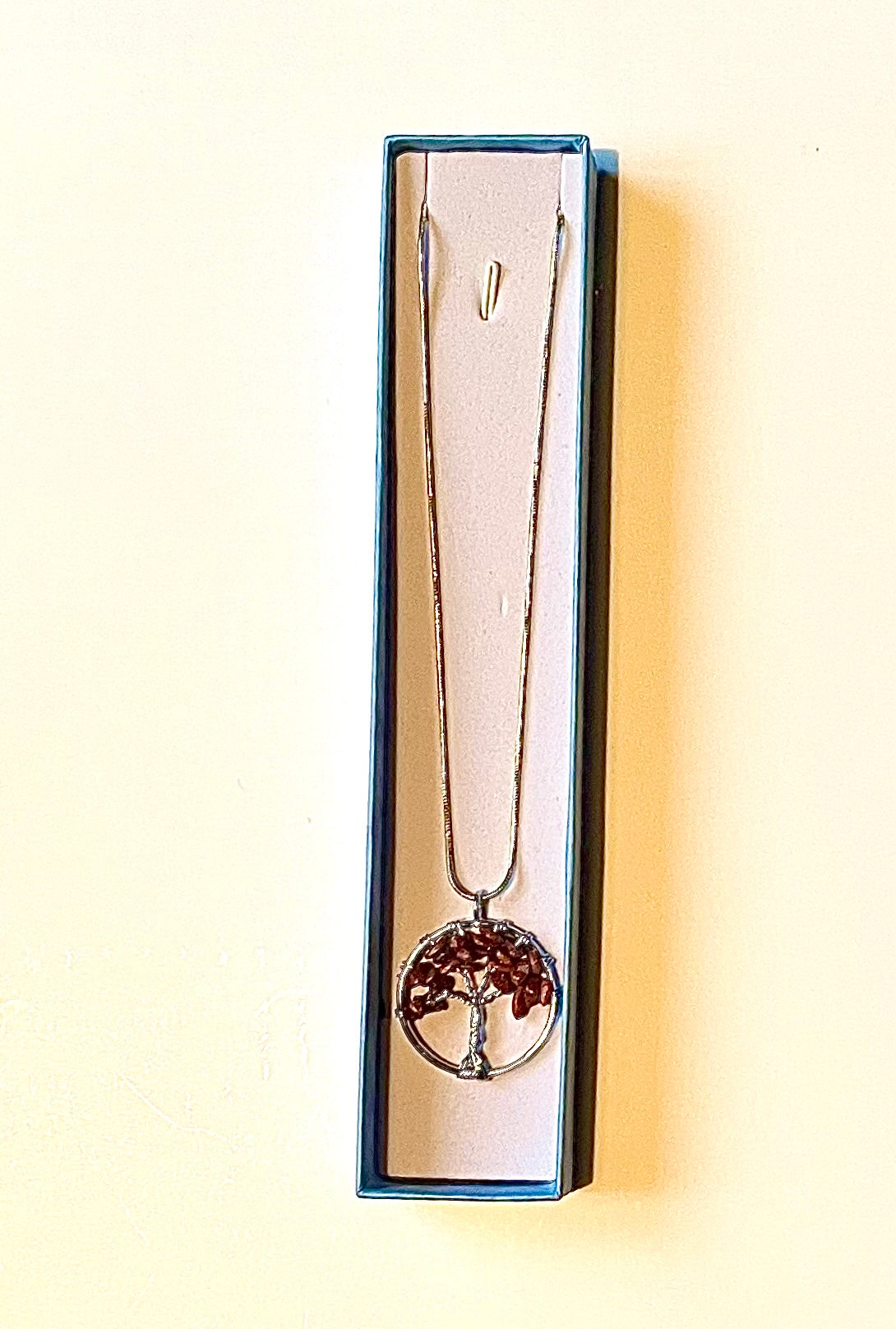 Tree of Life red jasper necklace