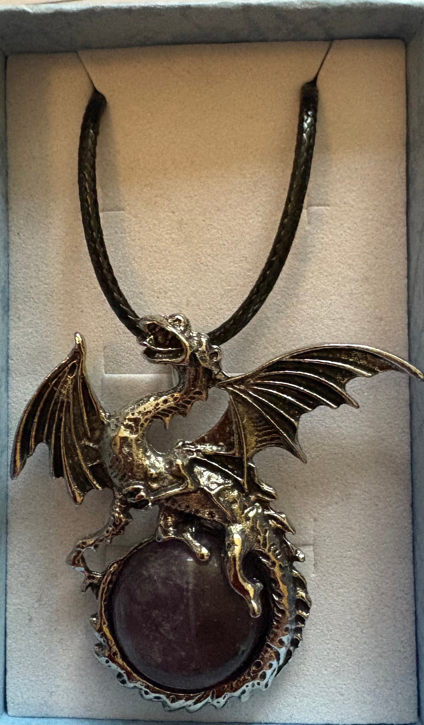 Dragon - necklace Amethyst