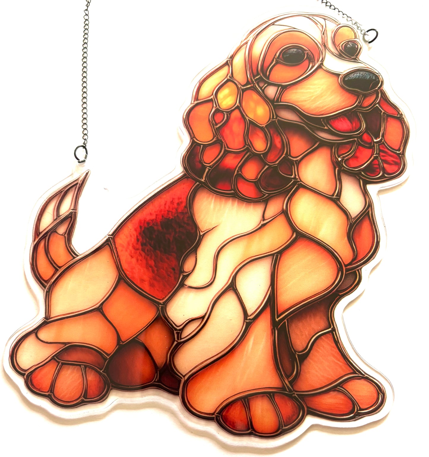Dog - suncatcher. Golden cocker spaniel