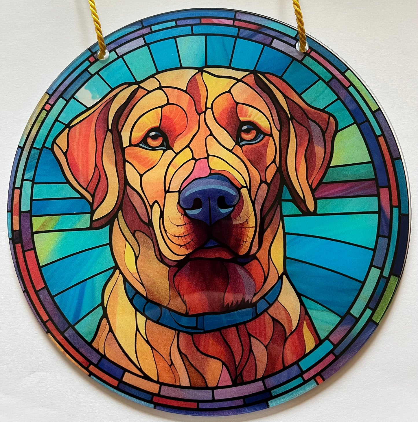 Dog Suncatcher - Labrador ( Red/Golden)