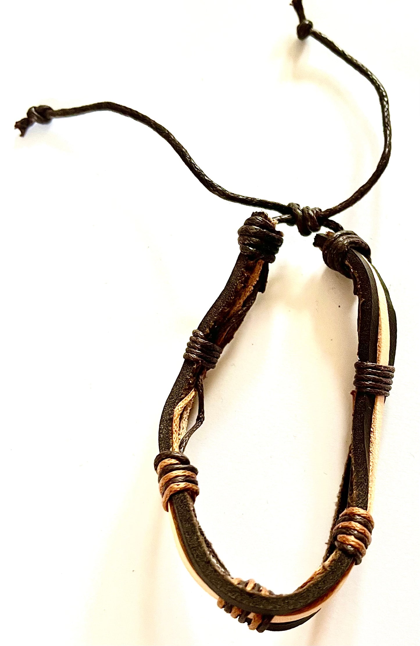 Bracelet - men’s / women’s brown tri-colour