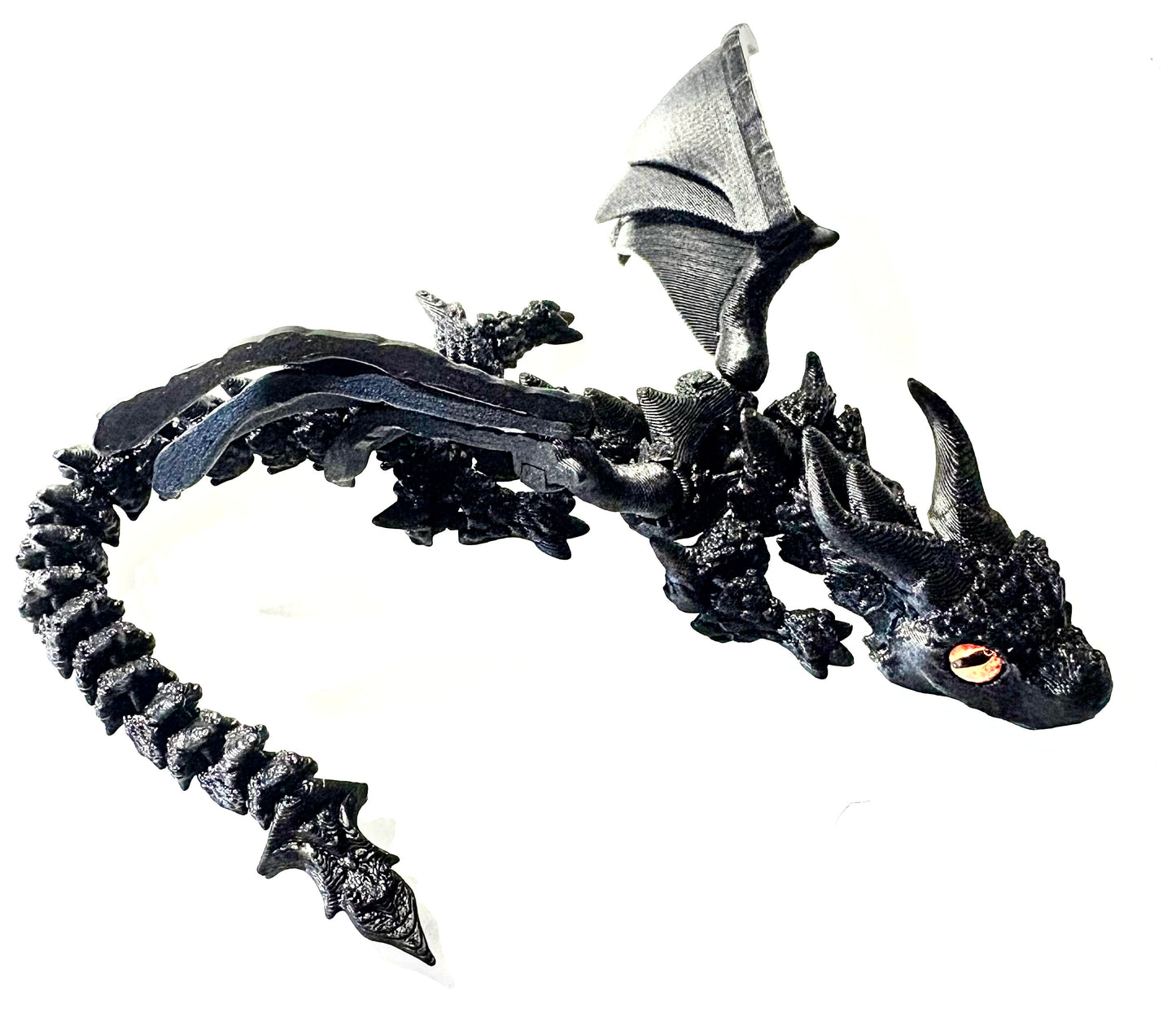 3D printed Flying Dragon - Black