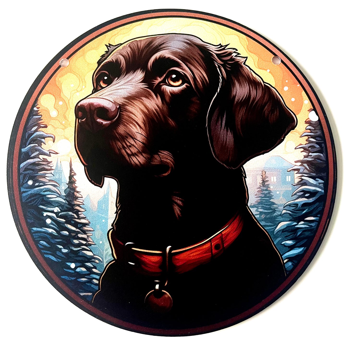 Dog suncatcher - Labrador (black)