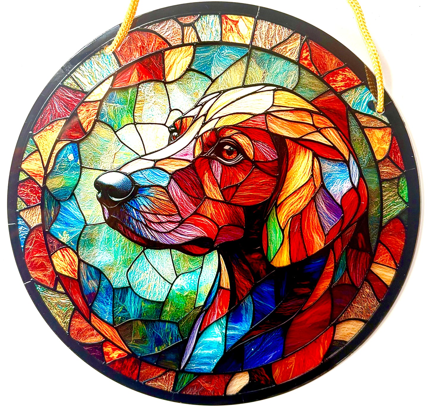 Dog Suncatcher - pointer tan