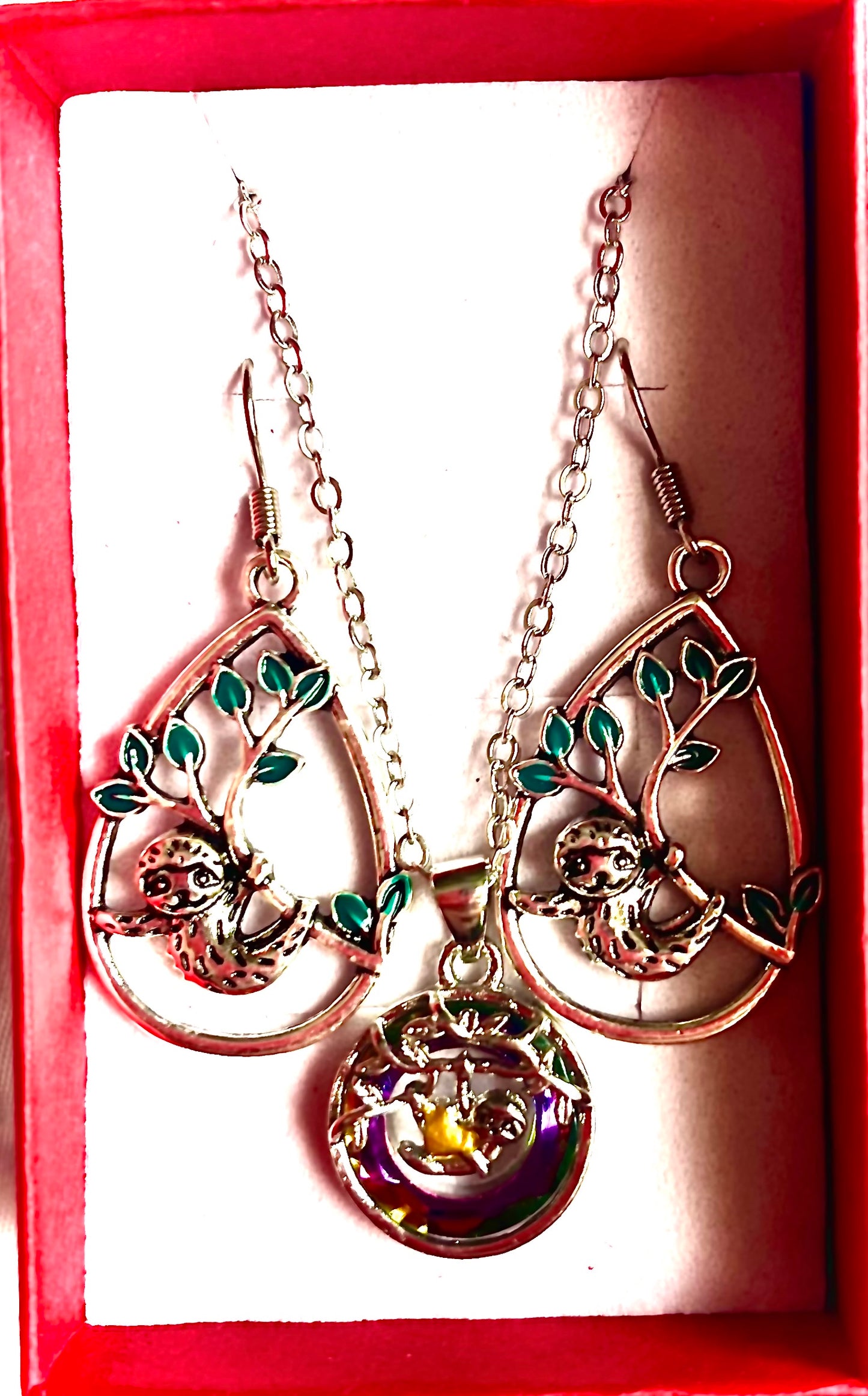 Sloth 2pc jewellery gift set