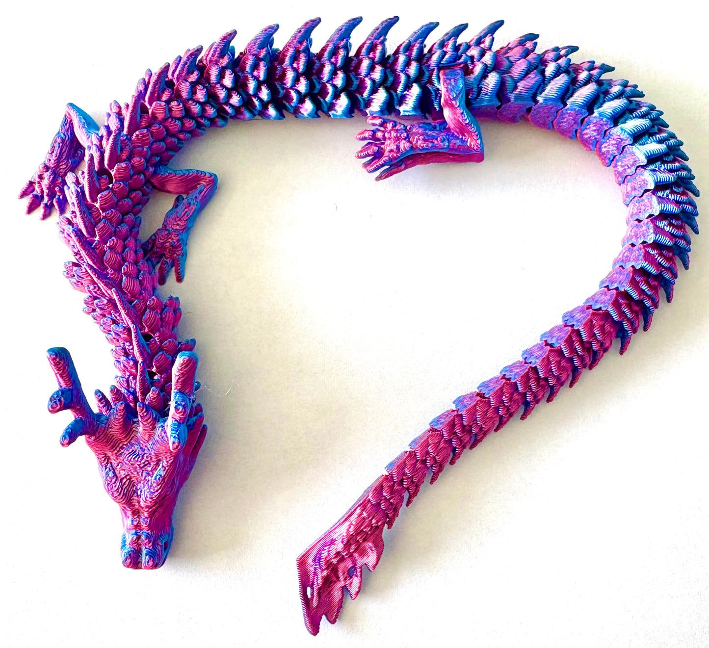 Dragon - 3D printed dragon purple/ blue