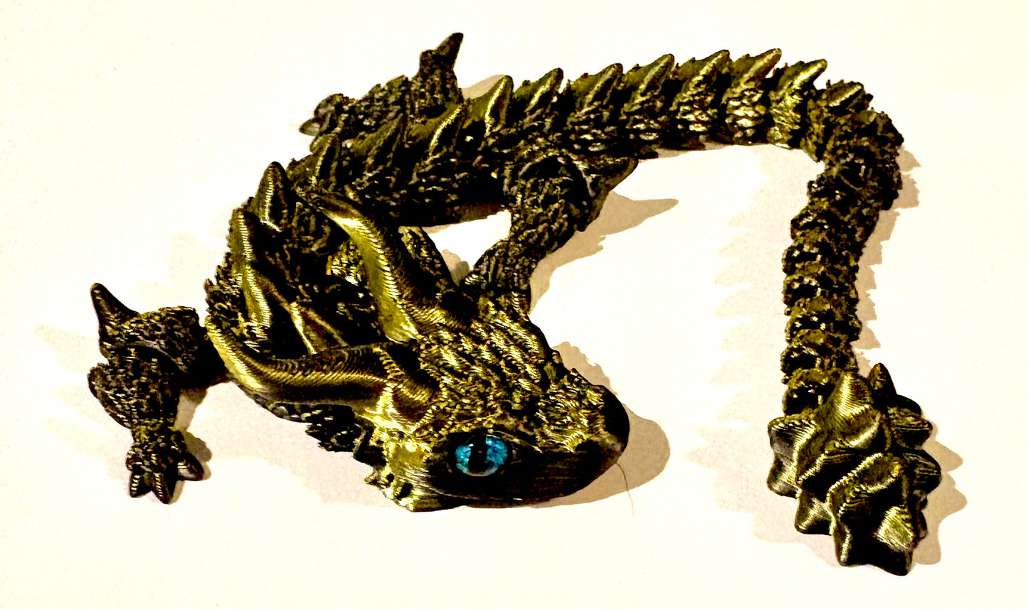 3D printed bull Dragon - olive green