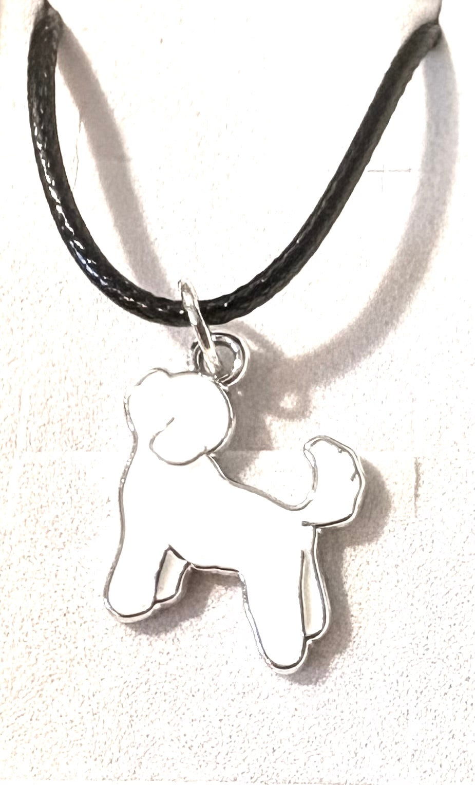 Dog - necklace - small white dog