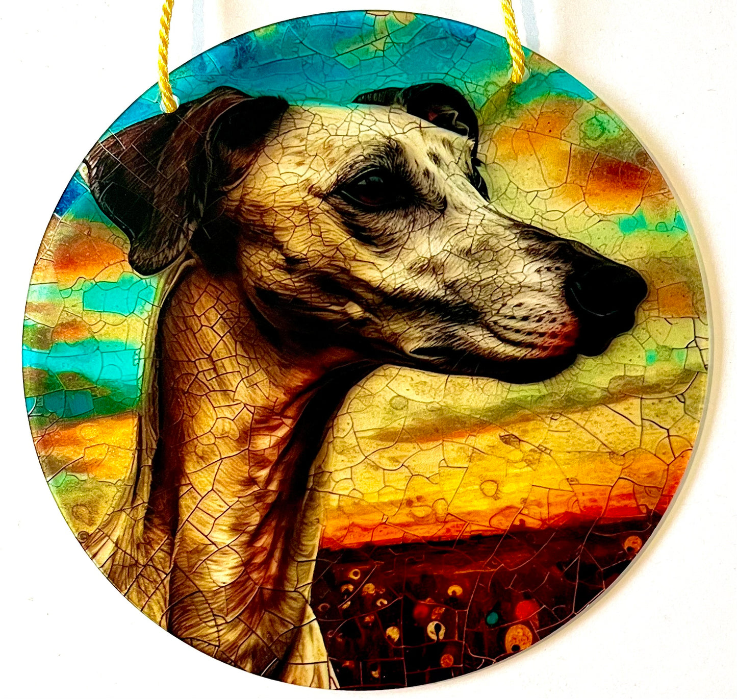 Dog Suncatcher - Greyhound/ whippet