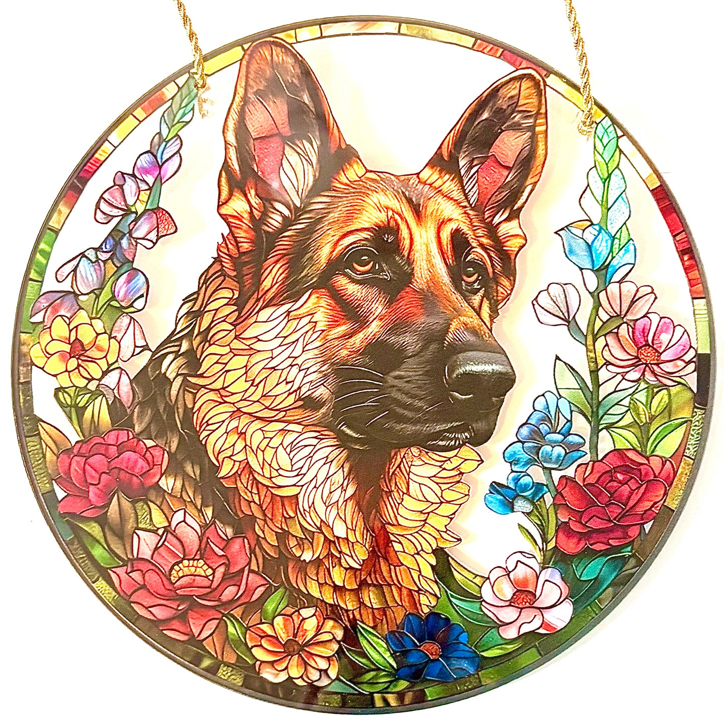 Dog Suncatcher - Alsatian/ German Shepherd