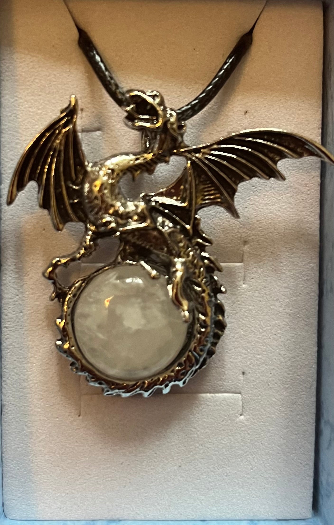 Necklace - Dragon clear quartz