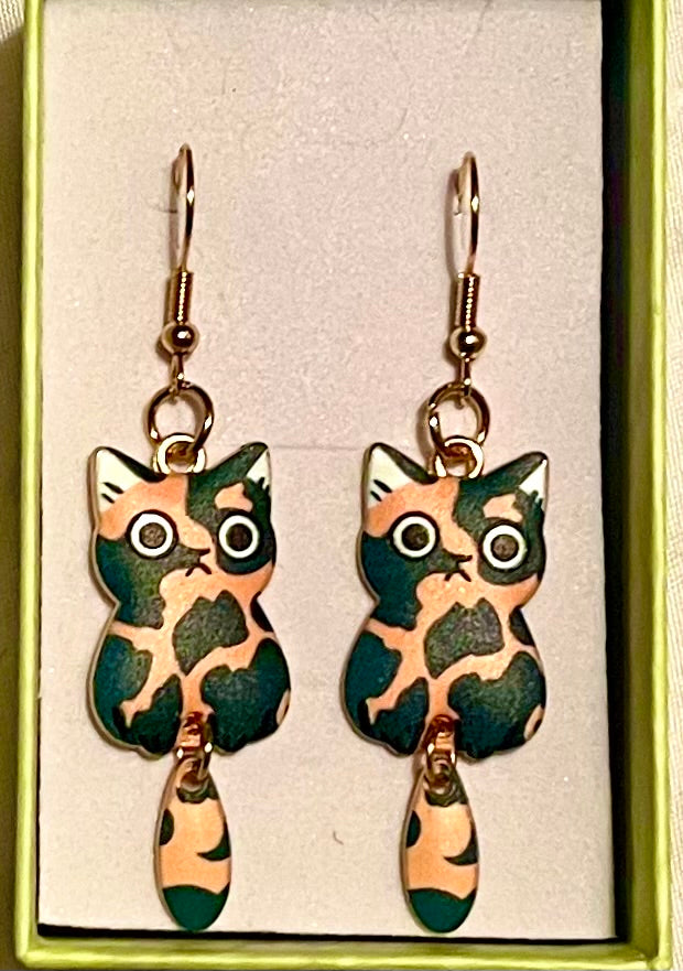Cat jewellery earrings