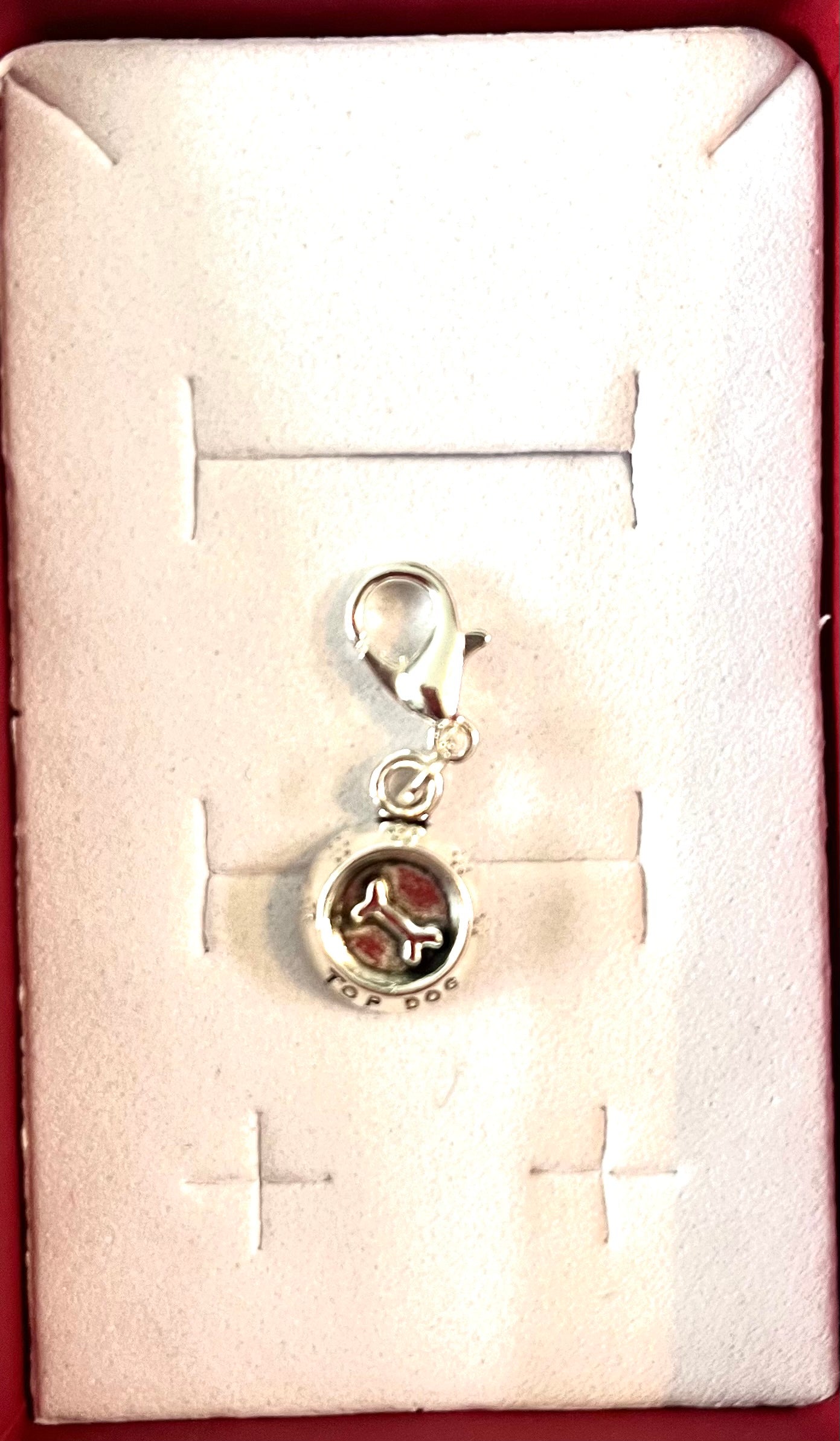 Dog collar charm - Dish/bone