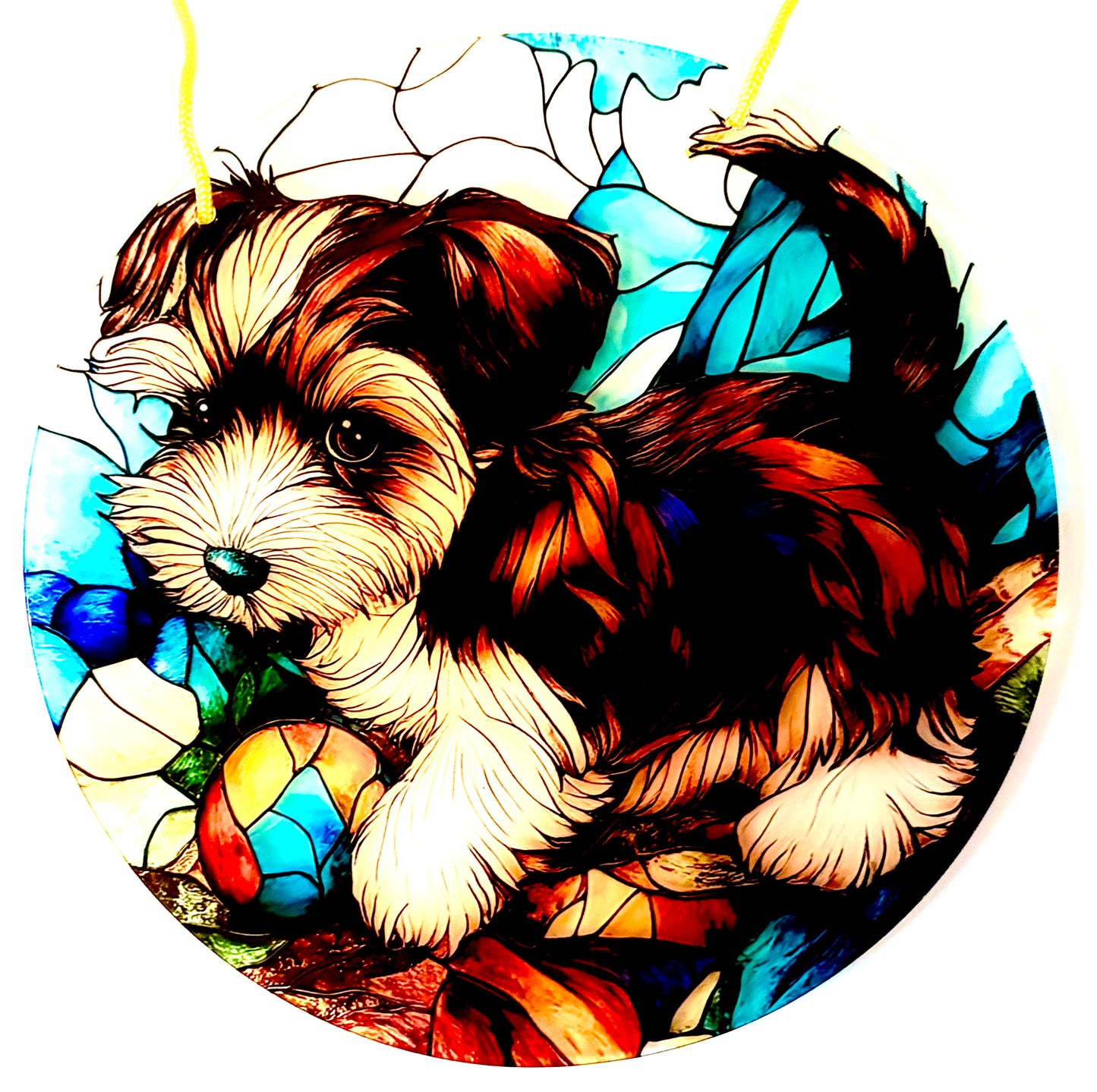 Dog Suncatcher - Yorkshire Terrier pup
