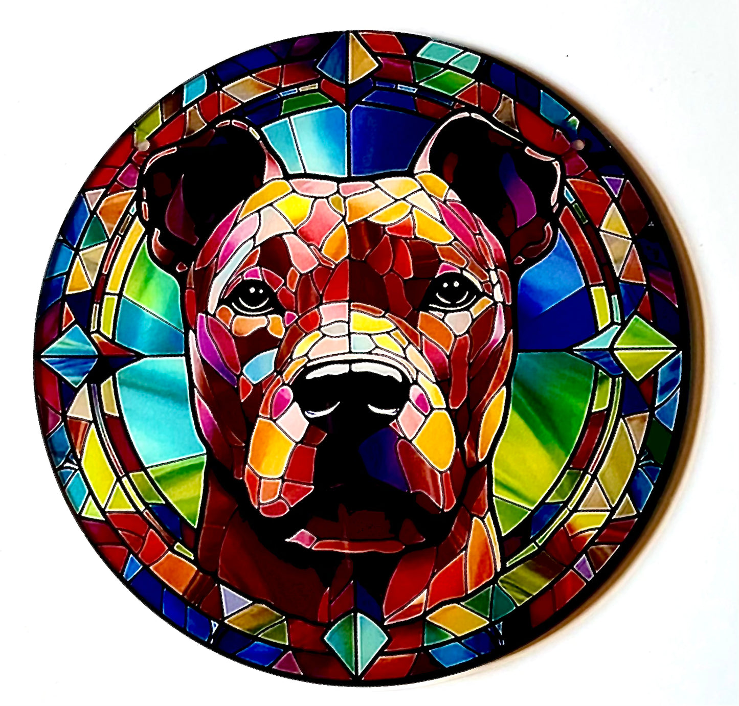 Dog suncatcher - Staffordshire Bull Terrier brown