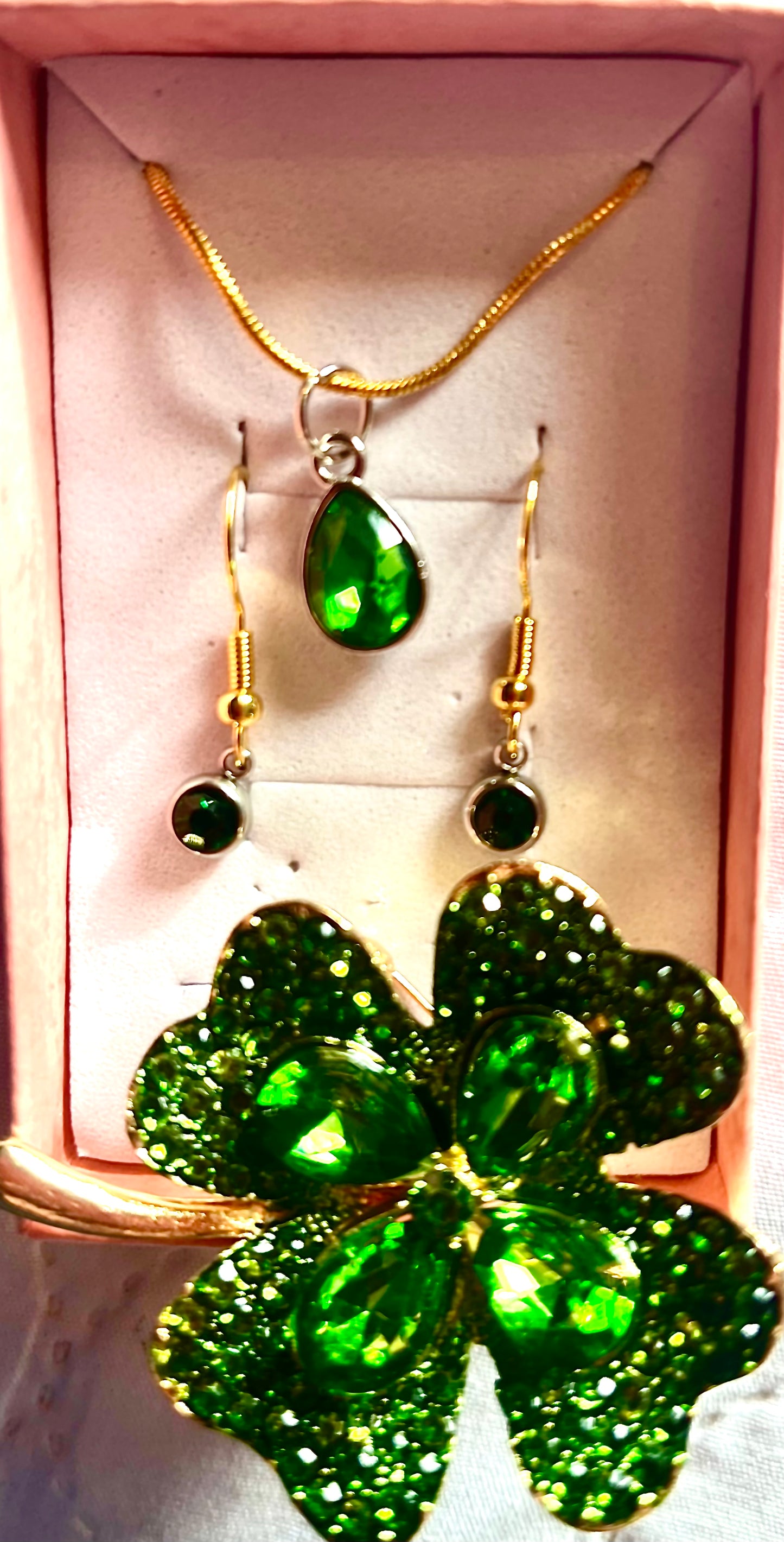 Clover 3pc jewellery set