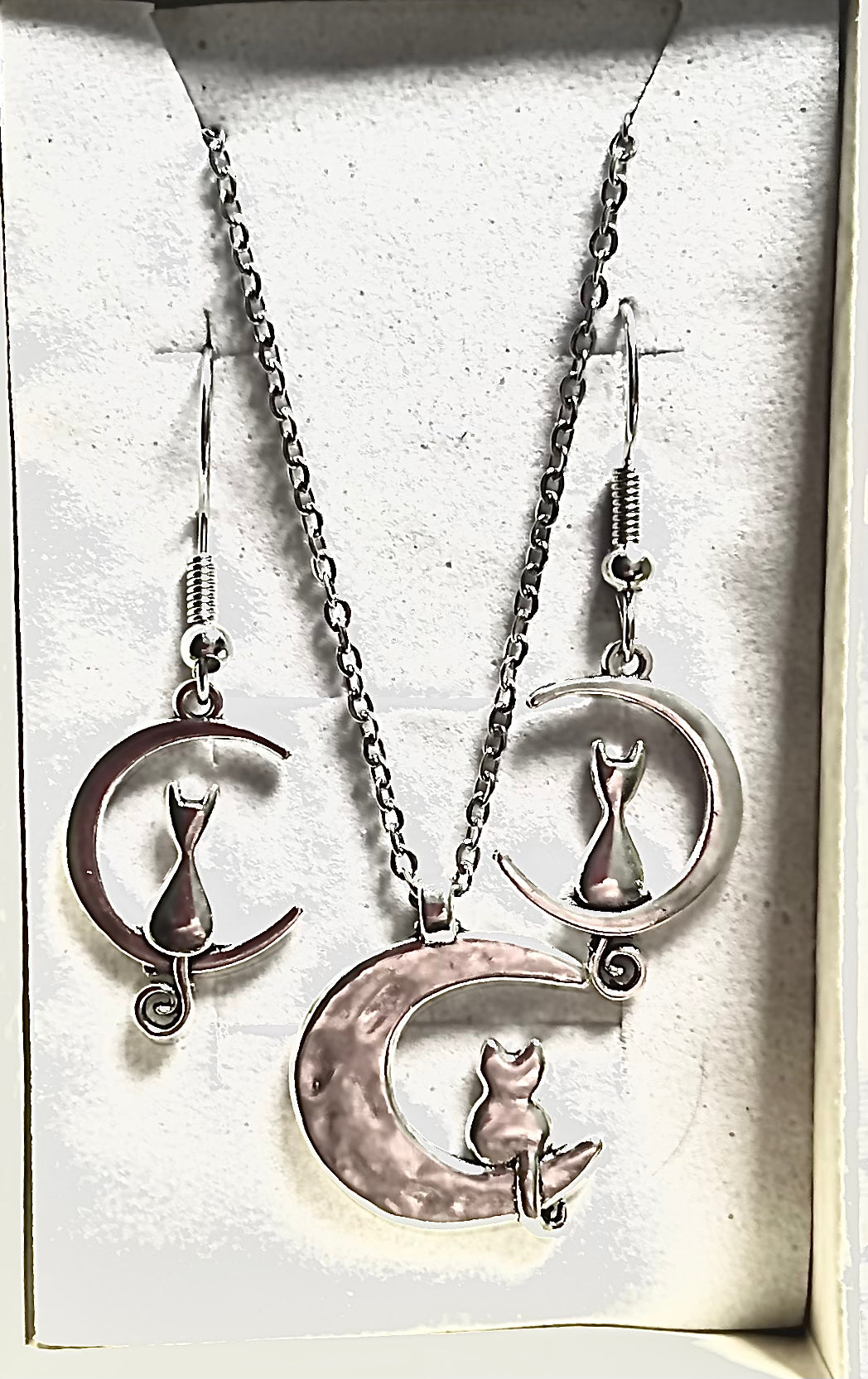 Cat 2pc moon jewellery gift set
