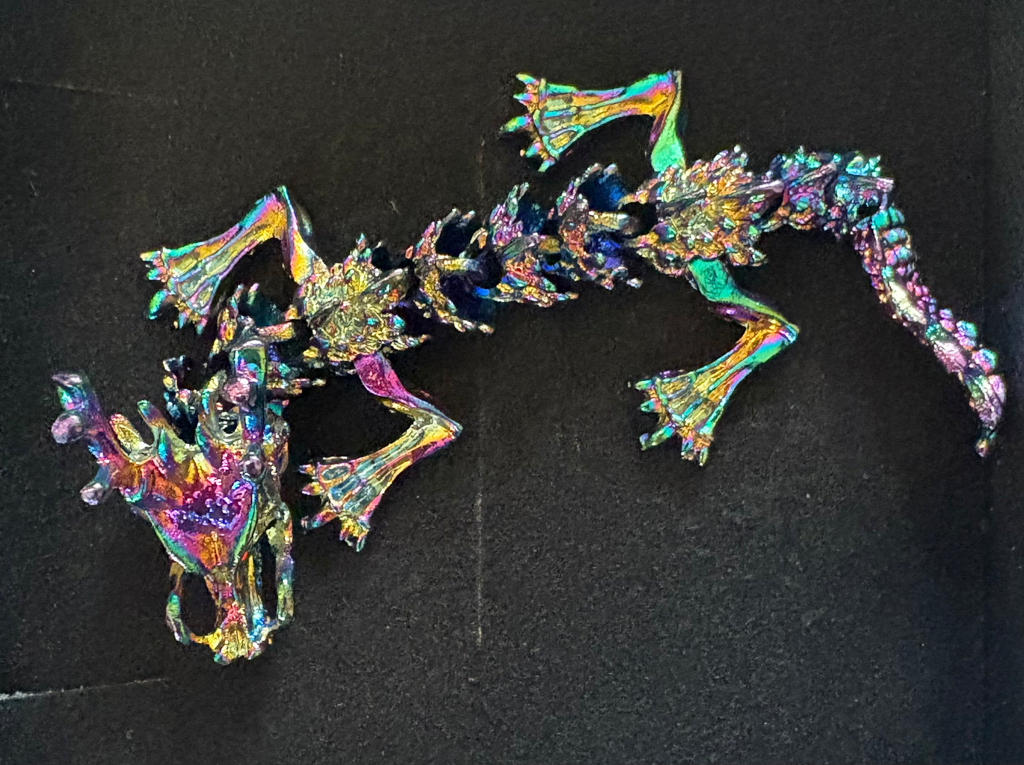 Dragon - Metallic small 3D printed dragon