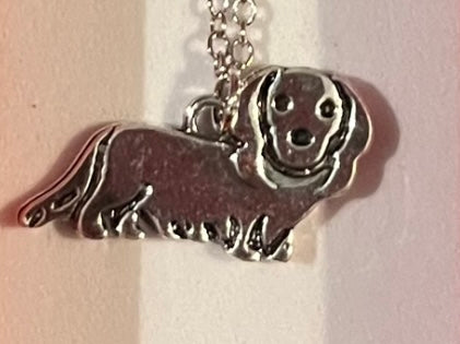 Necklace - Dog. Dachshund ( long haired)