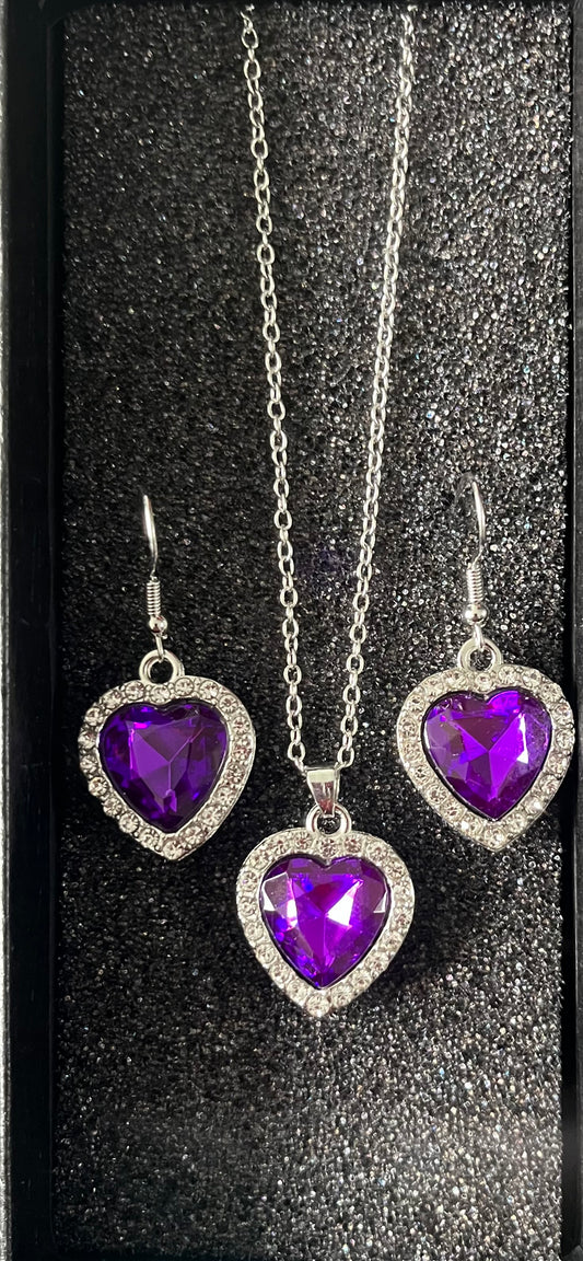 Jewellery 2pc gift set - Purple