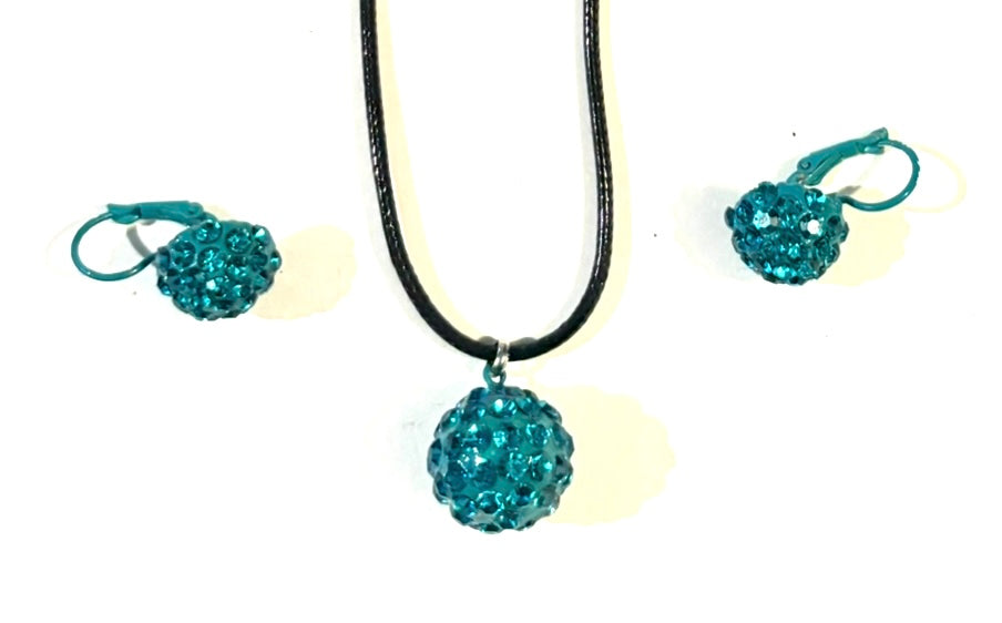 2pc jewellery set - blue. Style 52