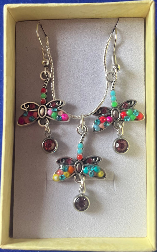 Dragonfly Jewellery gift set