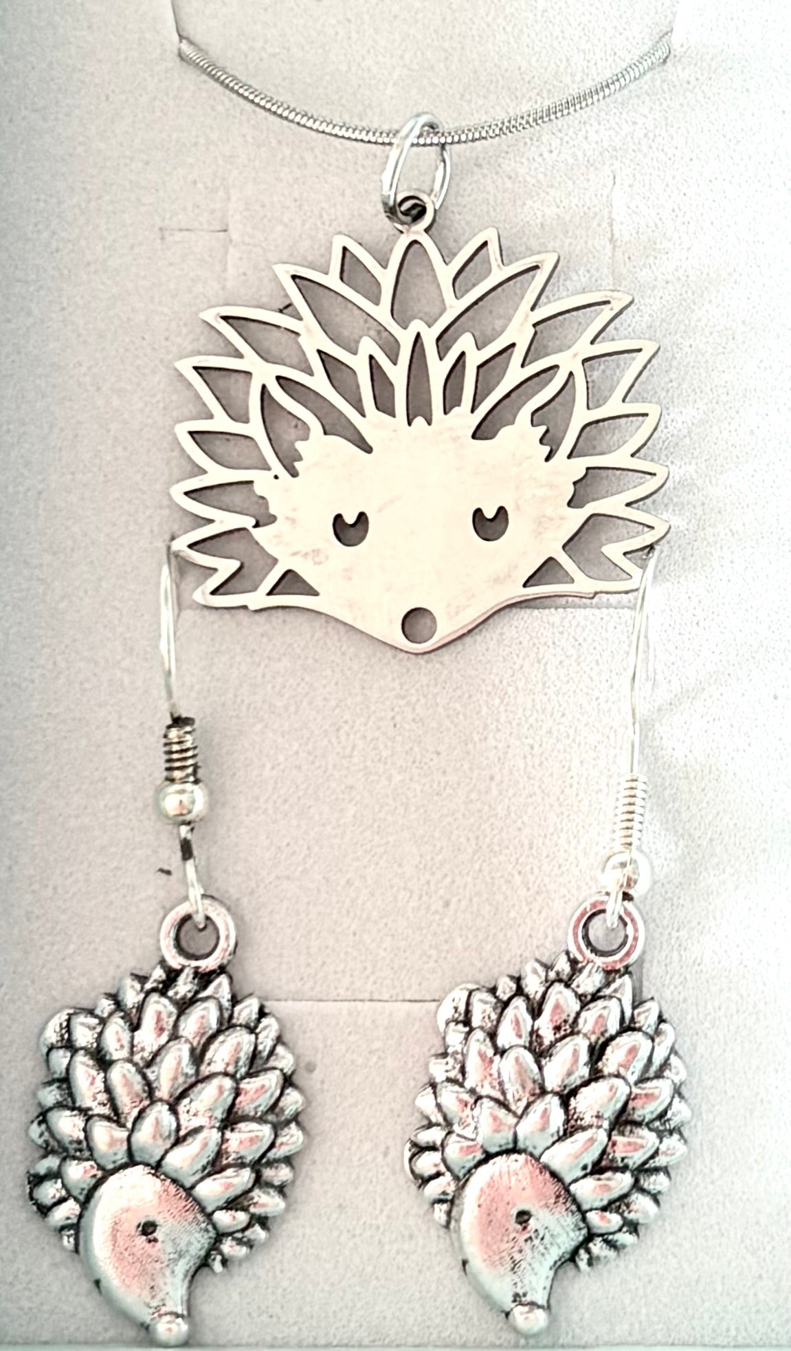 Hedgehog - 2pc jewellery set