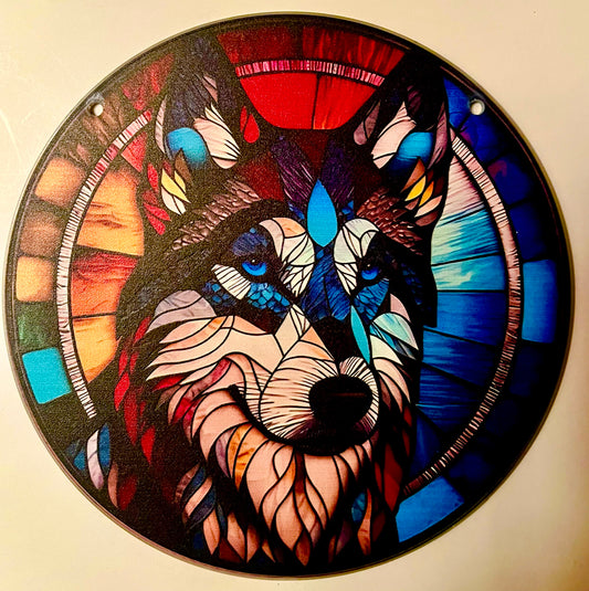 Dog suncatcher - Husky