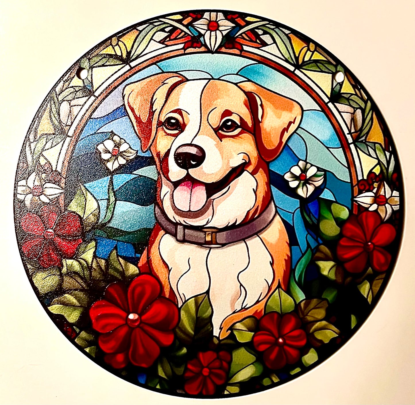 Dog Suncatcher - Collie (tan)
