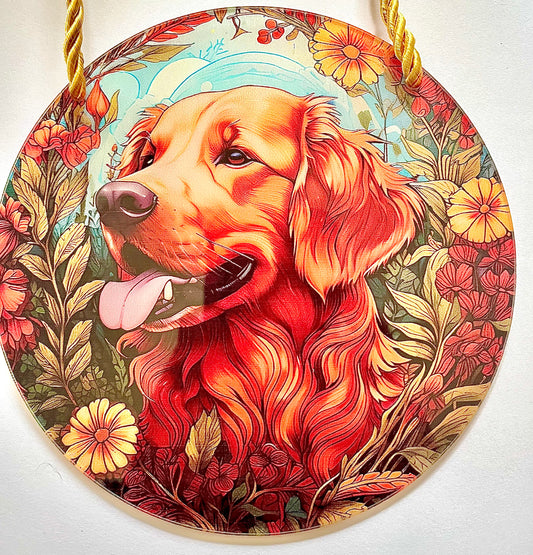 Dog Suncatcher - Retriever (golden)