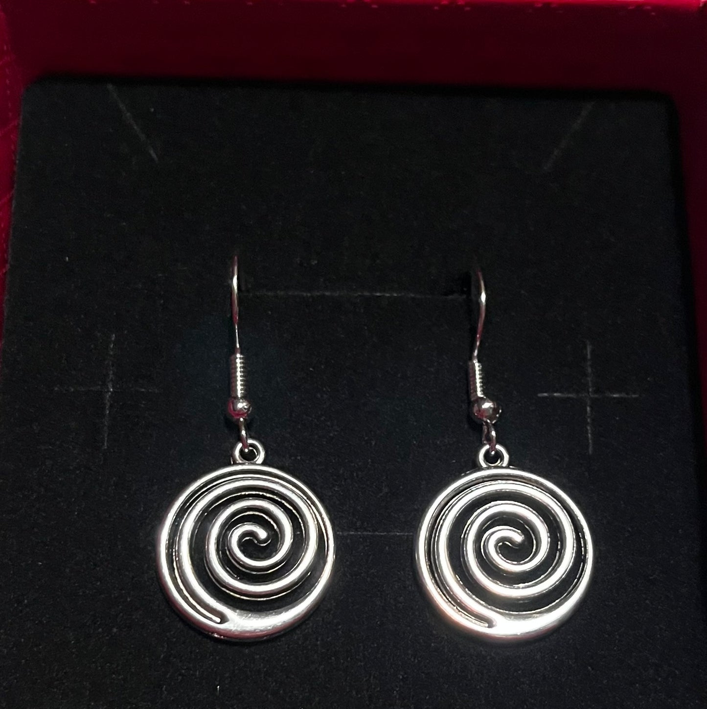 Spiral jewellery earrings