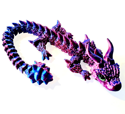 3D printed - bull dragon. Purple