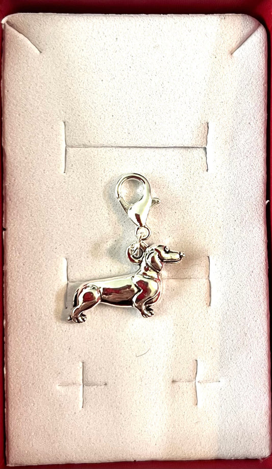 Dog collar charm - Dachshund