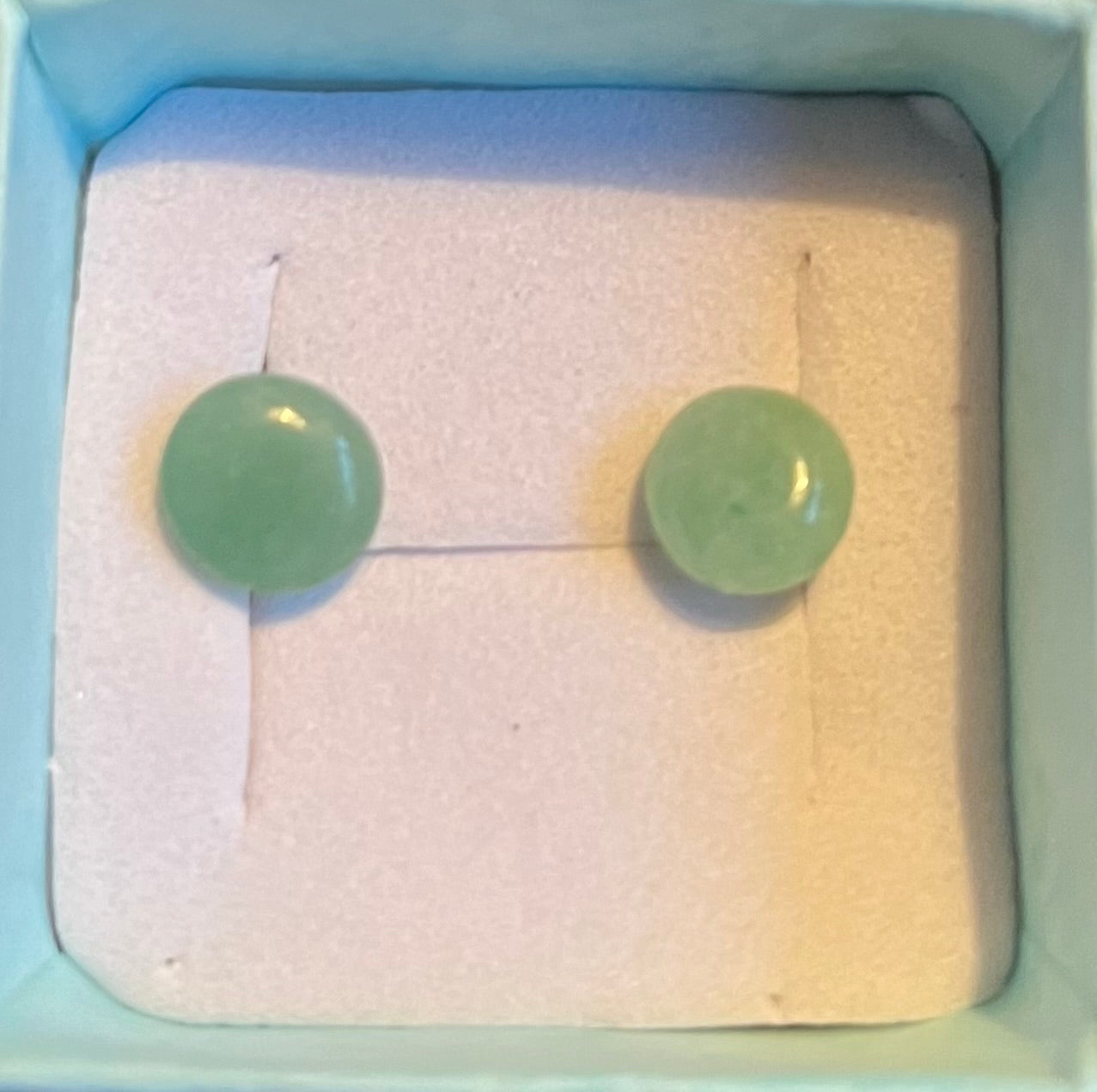 Stud Green aventurine  jewellery earrings