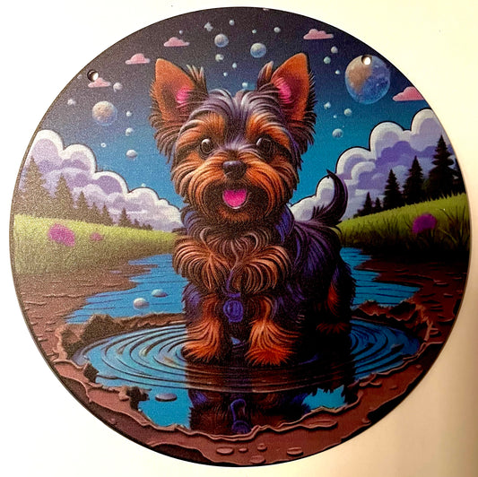 Dog suncatcher - Yorkshire Terrier pup